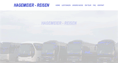 Desktop Screenshot of hagemeierreisen.de