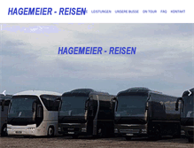 Tablet Screenshot of hagemeierreisen.de